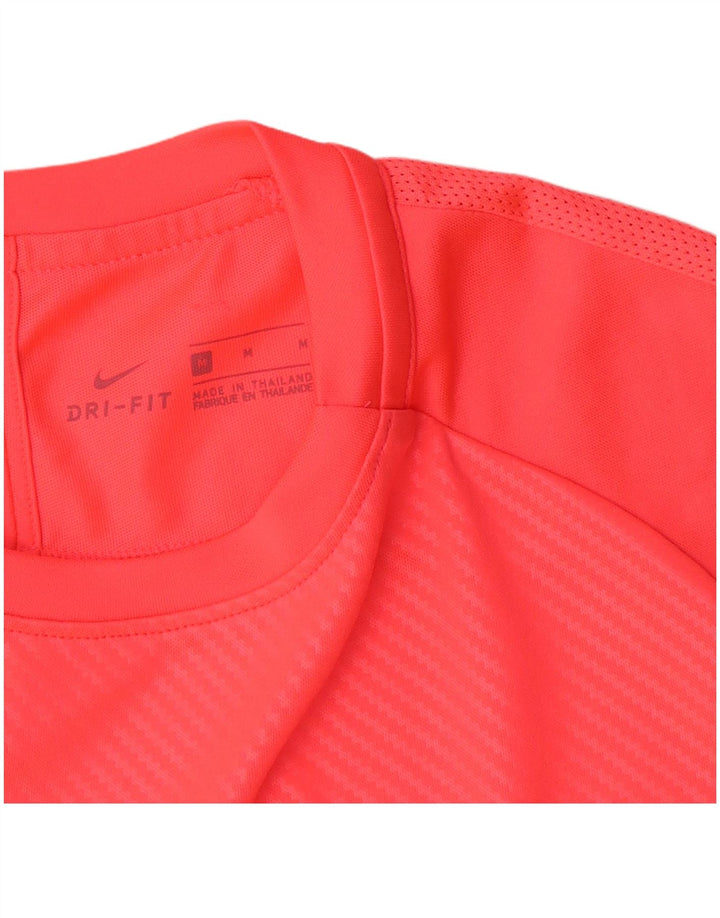 Ανδρικό γραφικό μπλουζάκι Nike Dri Fit, μεσαίο ροζ πολυεστέρας
