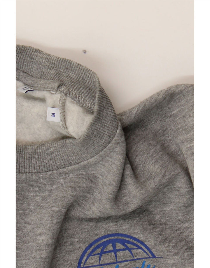 JACK & JONES Mens Sweatshirt Jumper Medium Grey Polyester Vintage Jack & Jones and Second-Hand Jack & Jones from Messina Hembry 