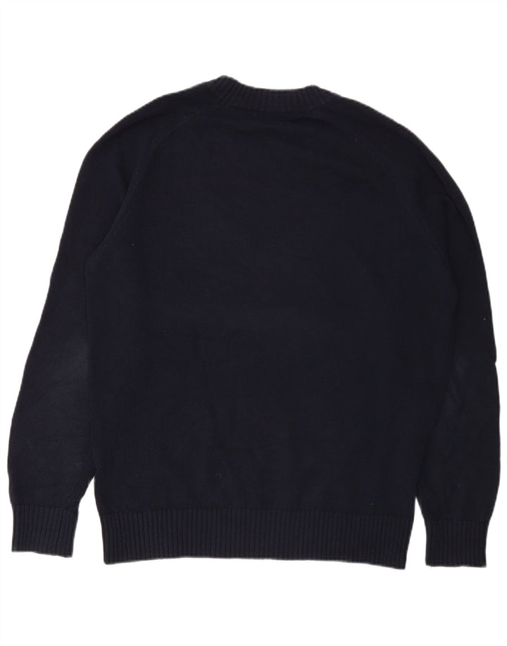 Ανδρικό πουλόβερ Massimo Dutti Crew Neck Jumper Medium Navy Blue