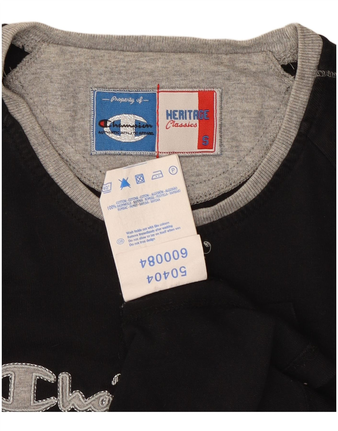 Champion Womens Heritage Classics Graphic T-shirt Top 10 Small Black