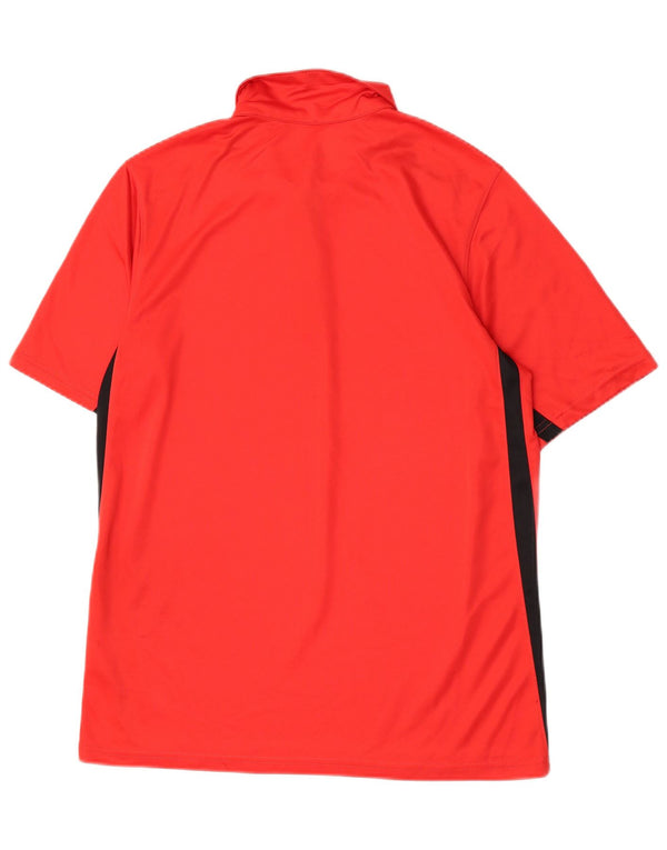 Ανδρικό μπλουζάκι Nike Dri Fit Polo Medium Red Colorblock Πολυεστέρας