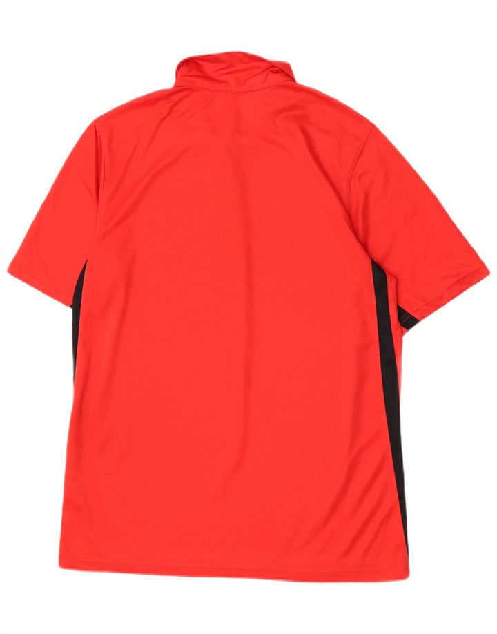 Ανδρικό μπλουζάκι Nike Dri Fit Polo Medium Red Colorblock Πολυεστέρας