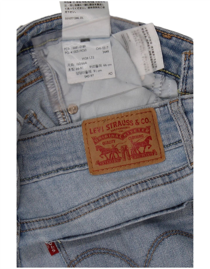 LEVI'S Γυναικείο 711 Skinny Jeans W26 L32 Μπλε Βαμβακερό