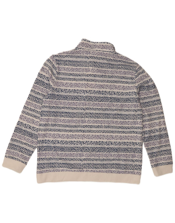 Cotton Traders Γυναικεία φούτερ με φερμουάρ Jumper UK 14 Large White Floral