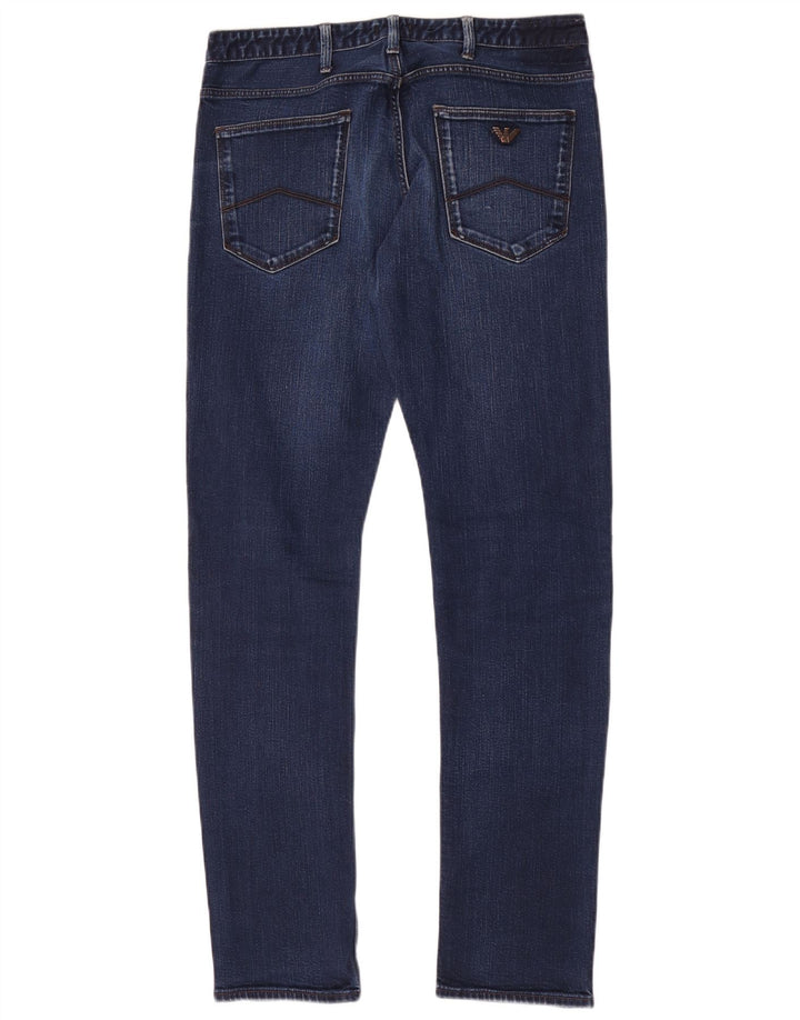 Armani Ανδρικό Slim Jeans W32 L32 Navy Blue Cotton