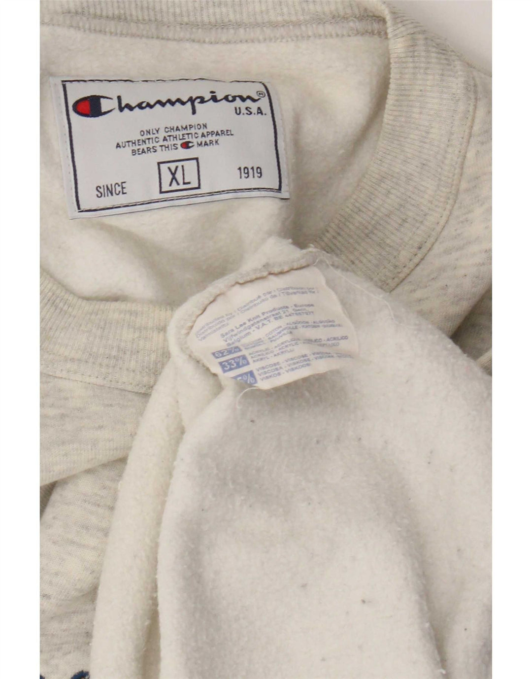 Champion Ανδρικό γραφικό φούτερ Jumper XL Γκρι βαμβακερό