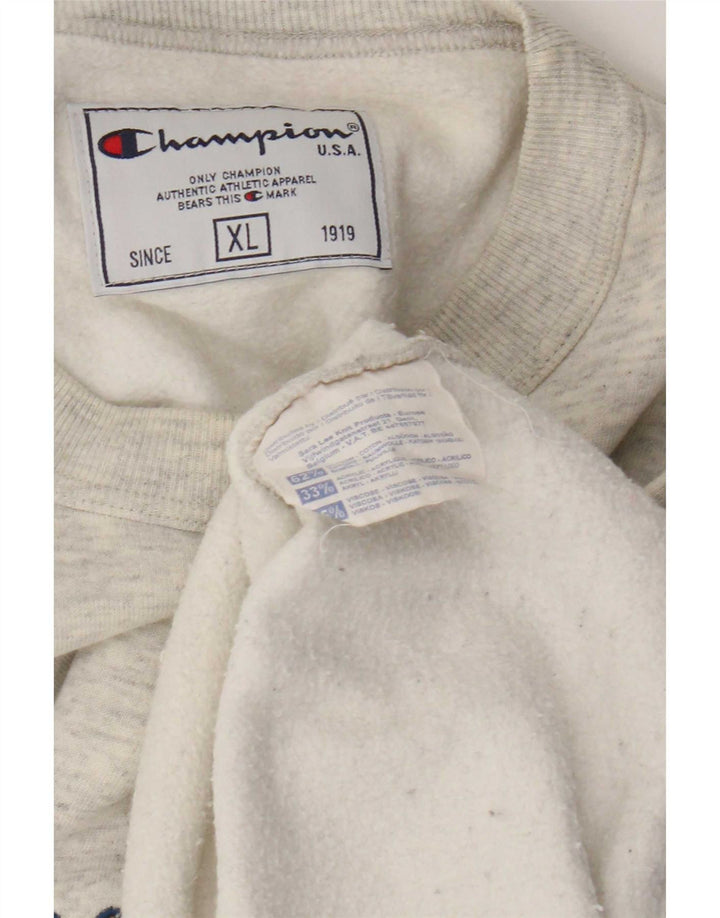 Champion Ανδρικό γραφικό φούτερ Jumper XL Γκρι βαμβακερό