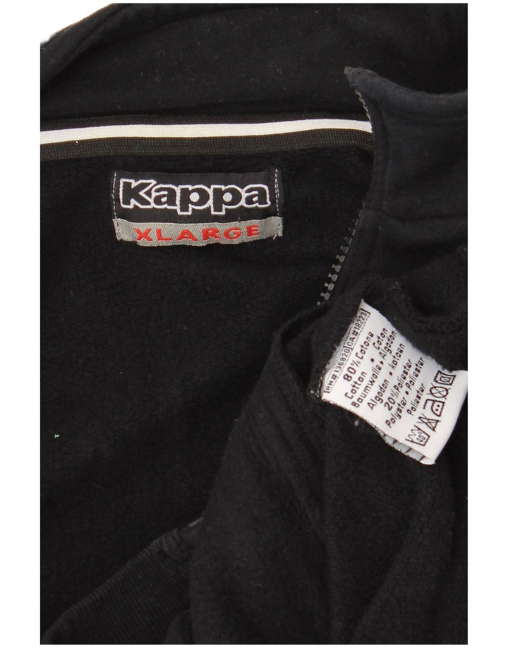 Ανδρική φόρμα Kappa Top Jacket XL Μαύρο βαμβακερό