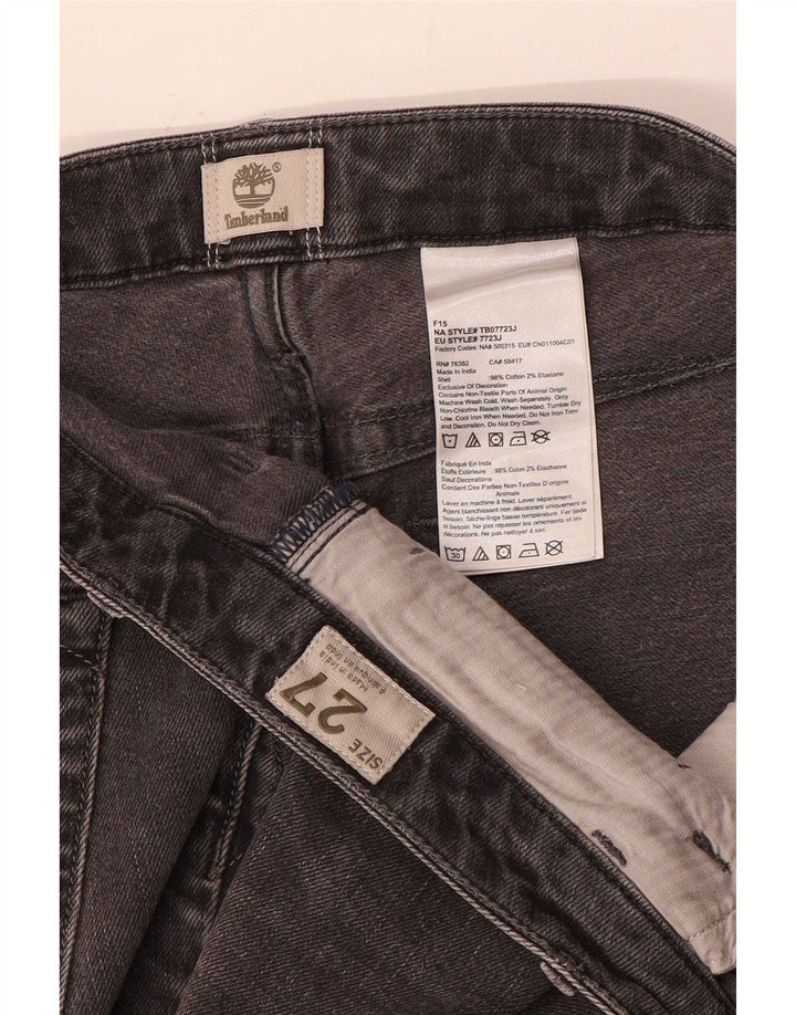 Timberland Γυναικείο Slim Jeans W27 L27 Γκρι βαμβακερό