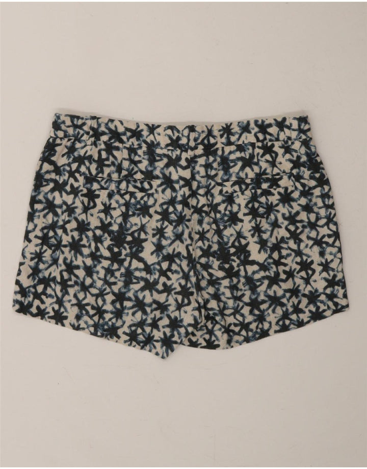 J. CREW Womens Chino Shorts US 6 Medium W32 Blue Tie Dye Linen Vintage J. Crew and Second-Hand J. Crew from Messina Hembry 