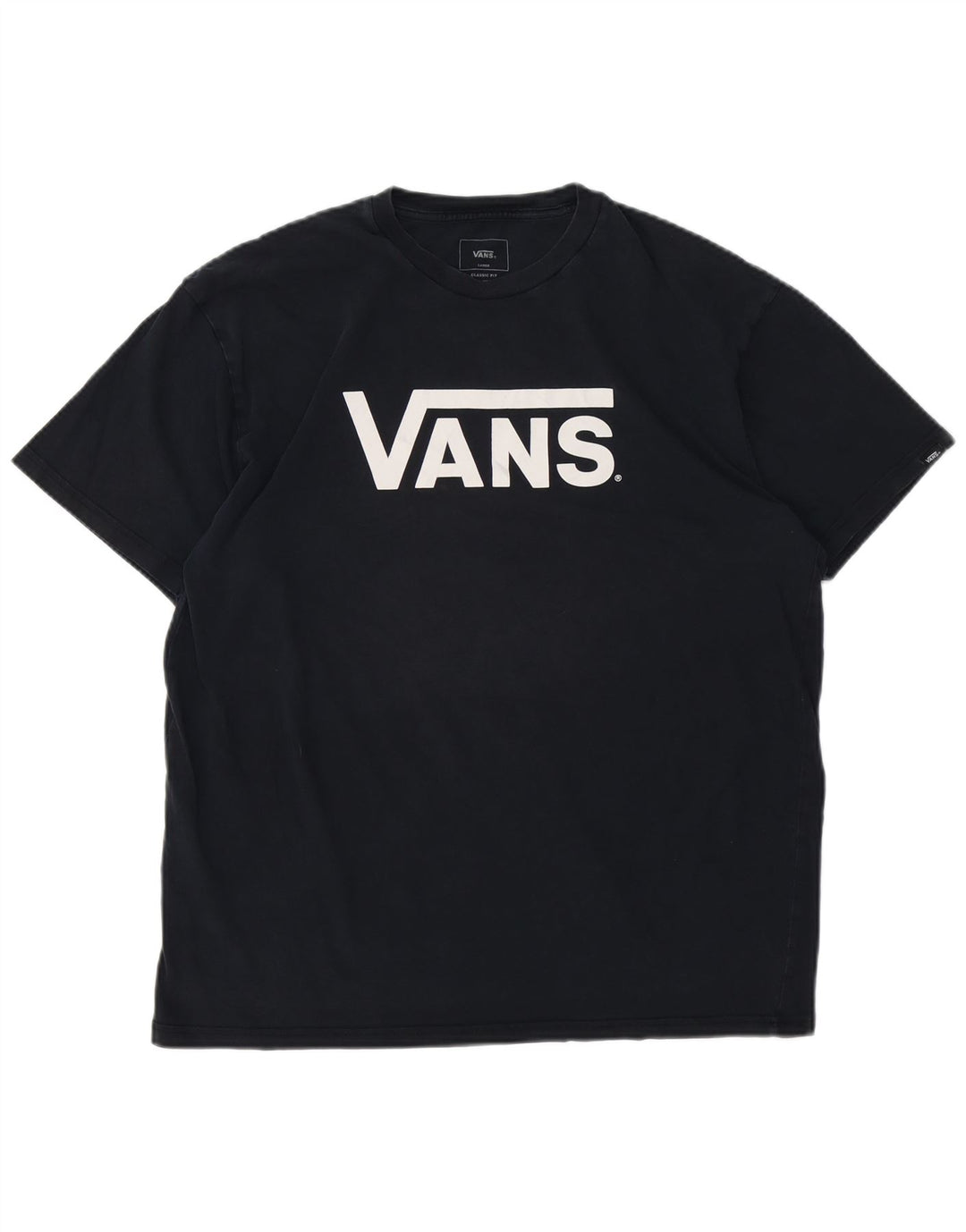Γραφικό T-Shirt Ανδρικό VANS Classic Fit Top Large Navy Blue από βαμβάκι