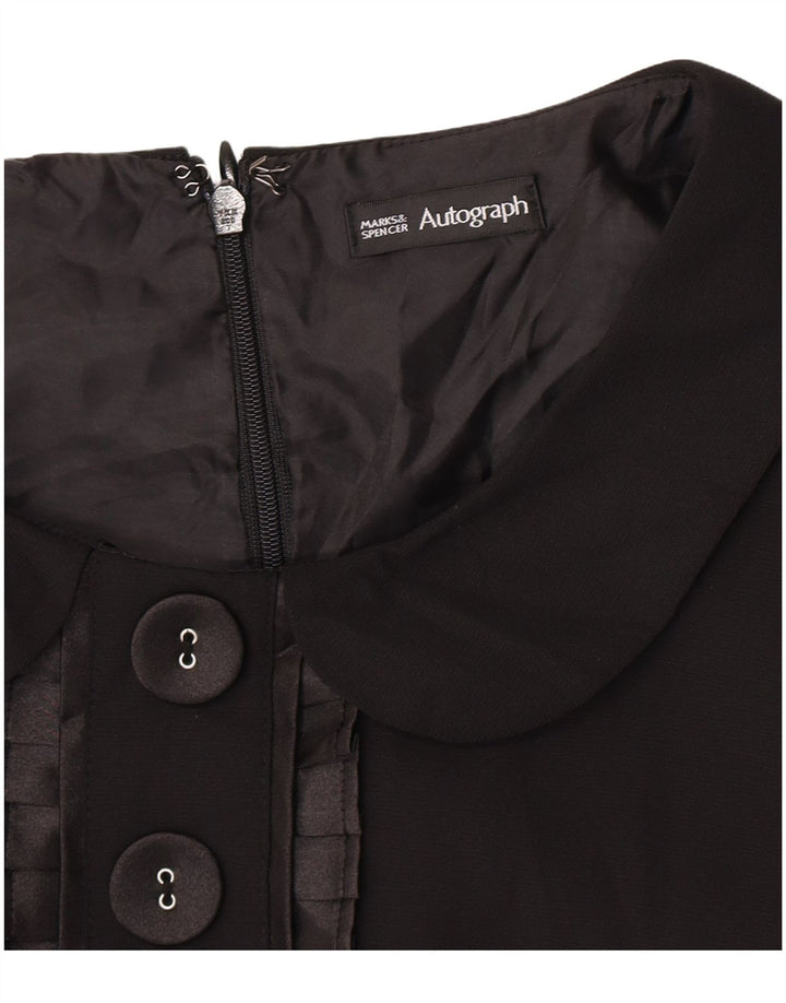 Marks & Spencer Γυναικείο Φόρεμα Autograph Shift UK 14 Medium Black