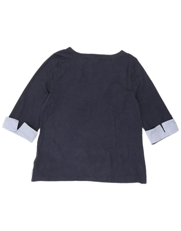 Nautica Γυναικείο μανίκι 3/4 UK 20 2XL Navy Blue Colorblock Βαμβακερό