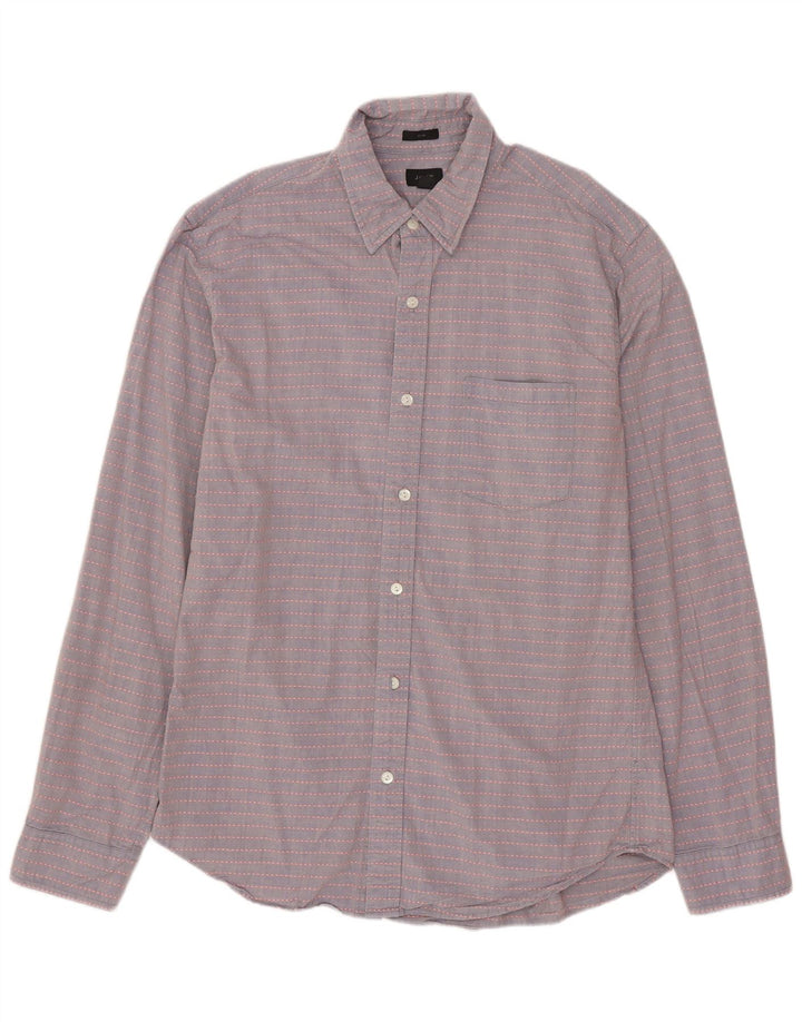 Ανδρικό πουκάμισο J. CREW Slim Fit Βαμβακερό μεσαίο γκρι ριγέ