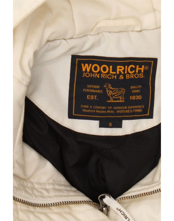 Woolrich Γυναικείο Bomber Jacket UK 10 Small Off White Nylon