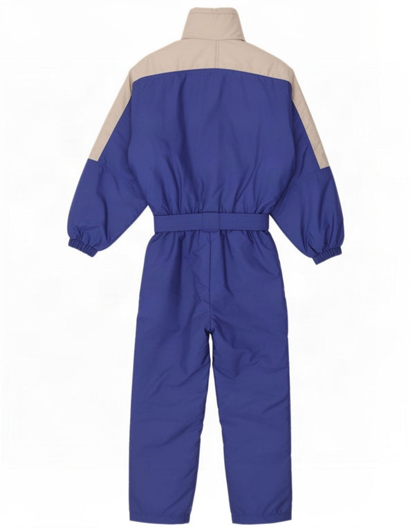 Vintage ανδρική φόρμα σκι με κουκούλα Small W28 L30 Blue Colourblock