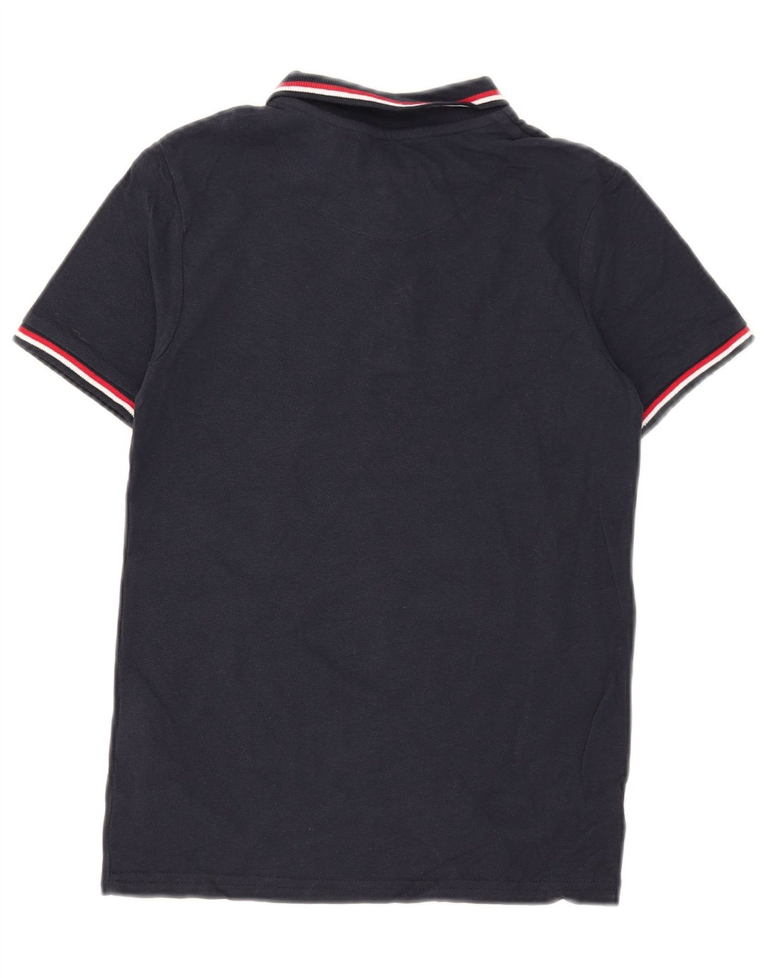 PENGUIN Boys Polo Shirt 8-9 Years Navy Blue Cotton