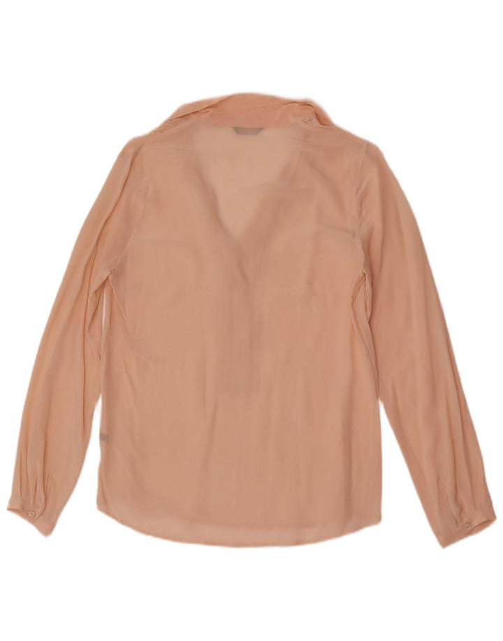 Massimo Dutti Γυναικεία Loose Fit See Through Pullover πουκάμισο EU 36 XS Pink
