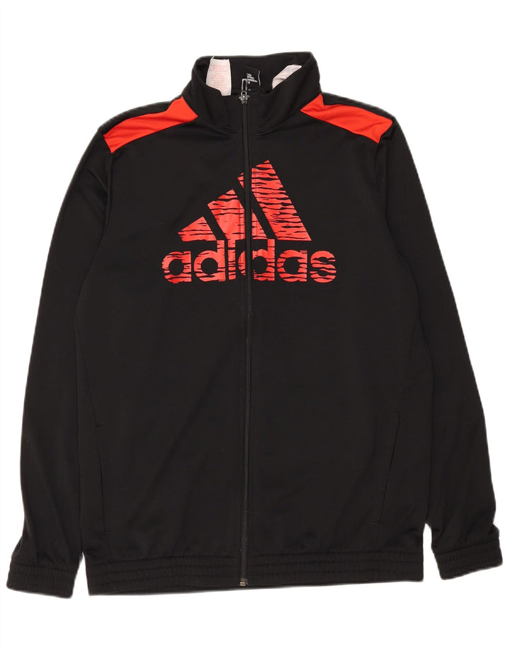 Adidas Graphic αθλητική φόρμα Adidas Top Jacket 15-16 Years Black Polyester