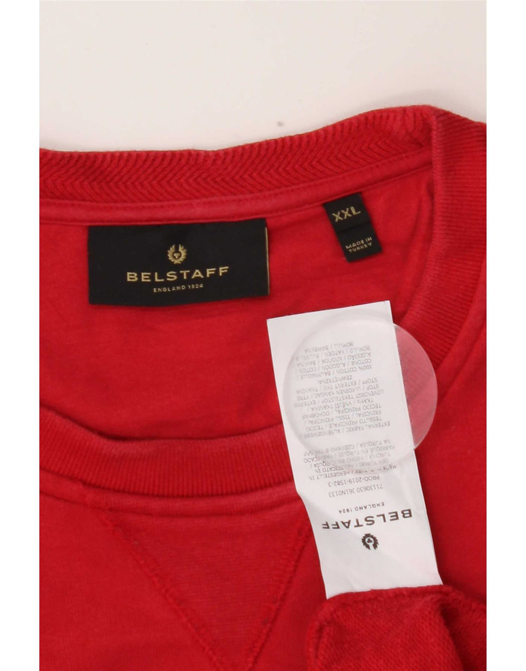 Ανδρικό φούτερ Belstaff Jumper 2XL Κόκκινο βαμβακερό