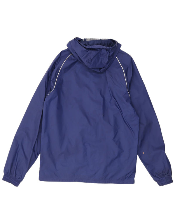 Ανδρικό μπουφάν βροχής με κουκούλα Adidas 36 Small Blue Nylon