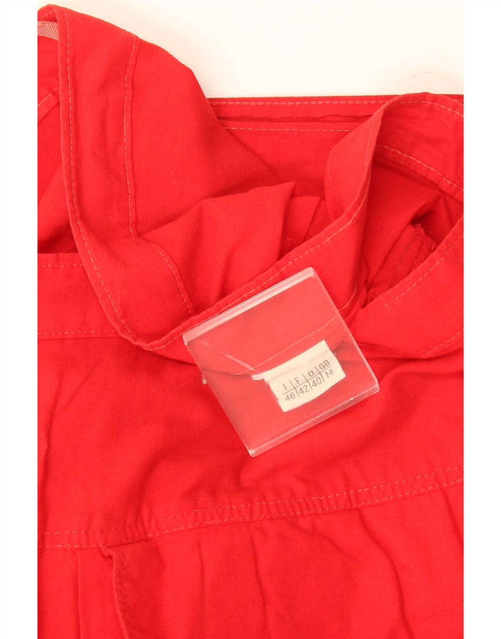 Vintage Γυναικεία Cargo Φούστα UK 14 Medium W28 Red