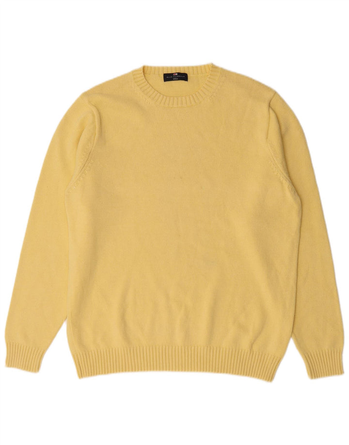 Ανδρικό πουλόβερ Marks & Spencer Blue Harbor Crew Neck Jumper Medium Yellow