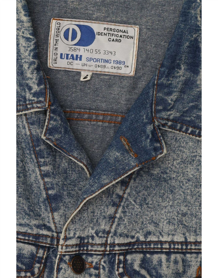 Vintage Ανδρικό Τζιν Μπουφάν UK 38 Medium Blue