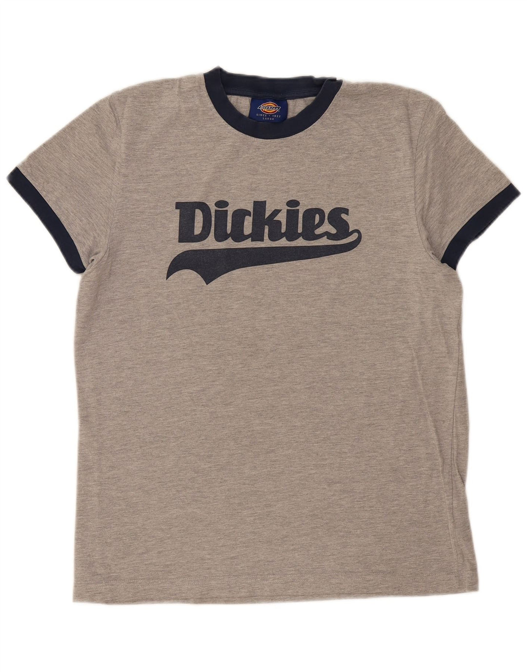 Γυναικείο γραφικό μπλουζάκι DICKIES Top UK 16 μεγάλο γκρι βαμβακερό