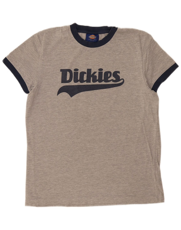 Γυναικείο γραφικό μπλουζάκι DICKIES Top UK 16 μεγάλο γκρι βαμβακερό