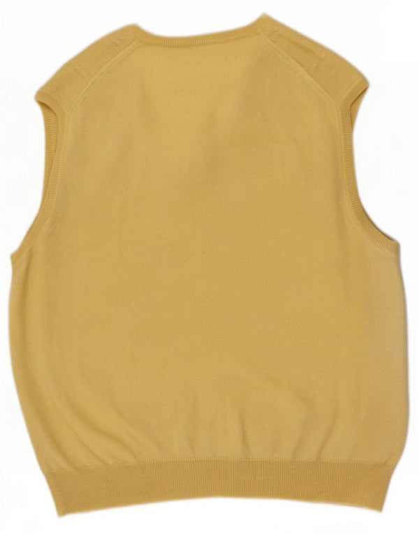 Vintage ανδρικό γιλέκο Tank Top Medium Yellow