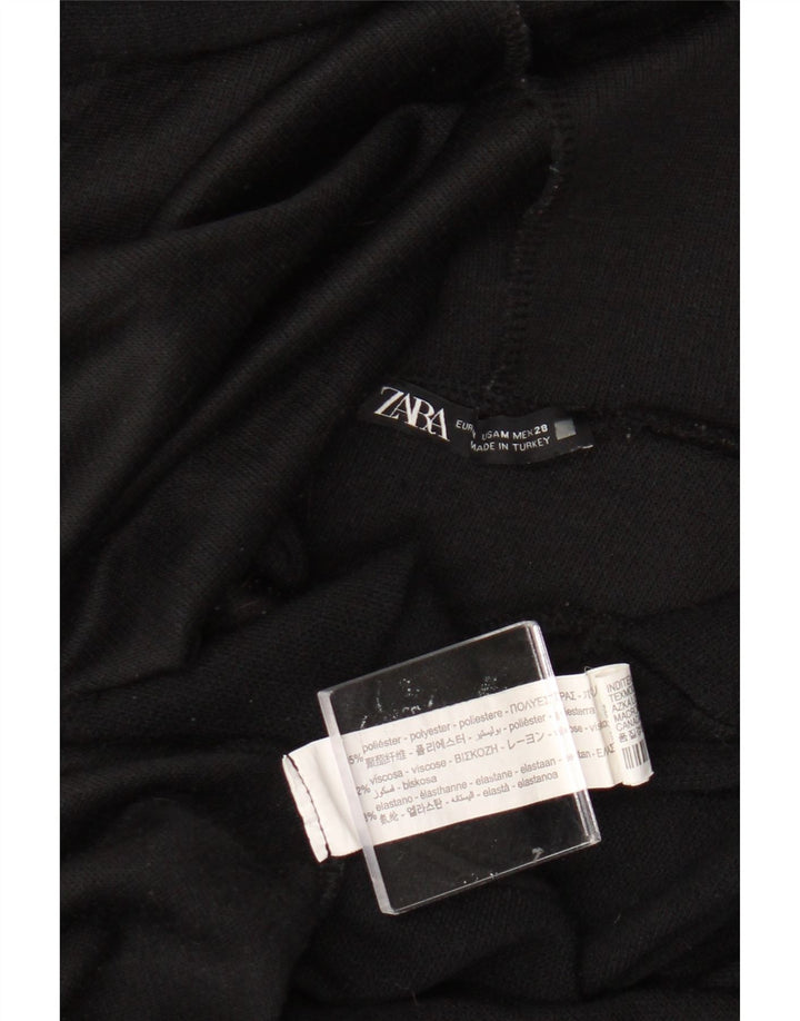 Zara Γυναικείο Hoodie Jumper UK 14 Medium Black Polyester