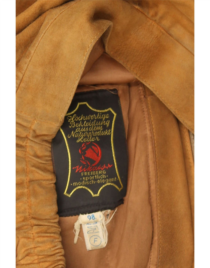 Vintage Ανδρικό Suede Jacket UK 40 Large Brown Δερμάτινο