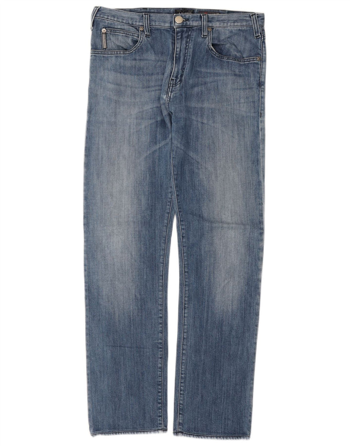 Armani Jeans Ανδρικό Regular Straight Jeans W33 L31 Μπλε βαμβακερό