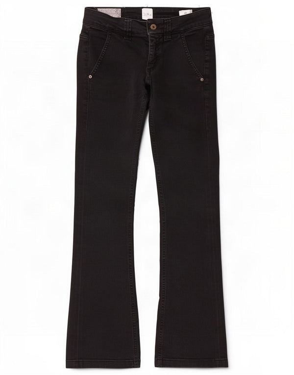 Dondup Womens Bootcut Jeans W25 L29 Black Cotton