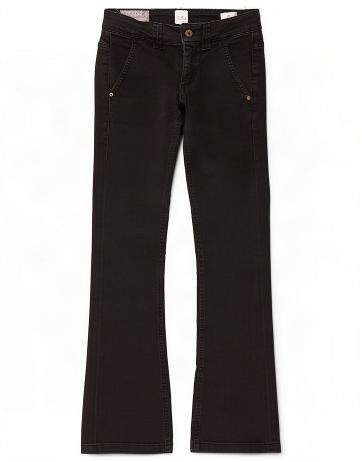 Dondup Womens Bootcut Jeans W25 L29 Black Cotton