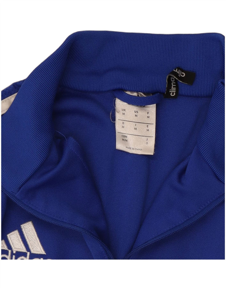 Ανδρική φόρμα πουλόβερ ADIDAS Climalite Top Medium Blue Colourblock