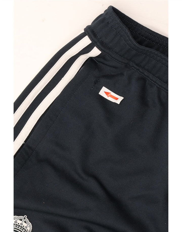Ανδρική αθλητική φόρμα Adidas Real Madrid Παντελόνι μικρού μαύρου πολυεστέρα