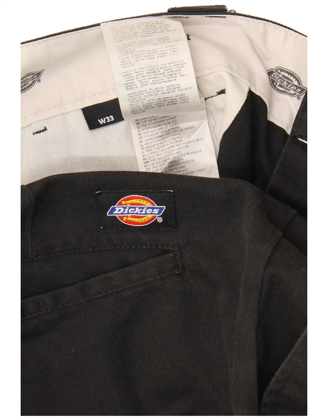 Ανδρικό σορτς Chino Dickies Slim Fit W33 μεγάλο μαύρο πολυεστέρα