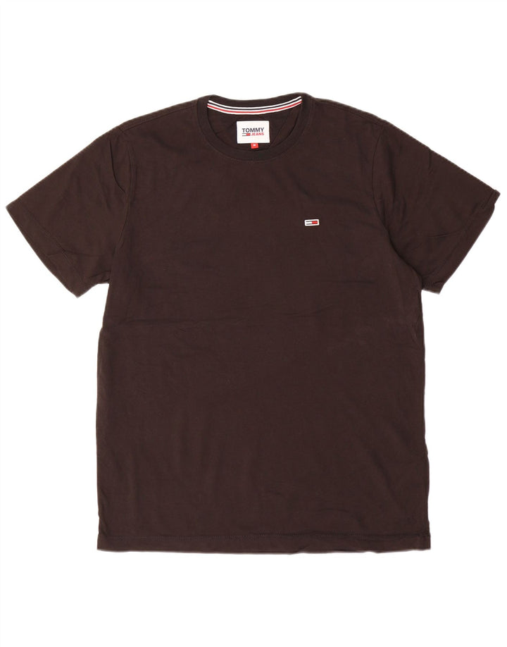 Ανδρικό T-Shirt TOMMY HILFIGER Τοπ μεσαίο μαύρο βαμβακερό