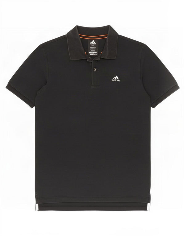 Πουκάμισο Adidas Mens Clima 365 Polo Μικρό μαύρο βαμβακερό