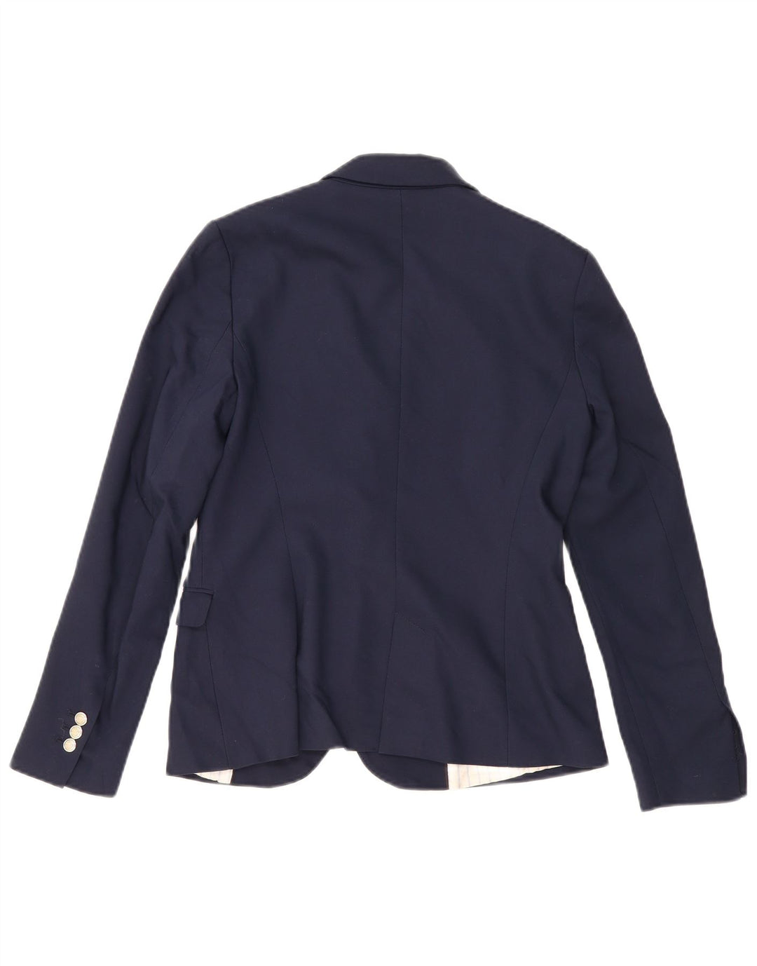 Zara Γυναικείο Μπουφάν 1 Button Blazer UK 12 Medium Navy Blue Polyester