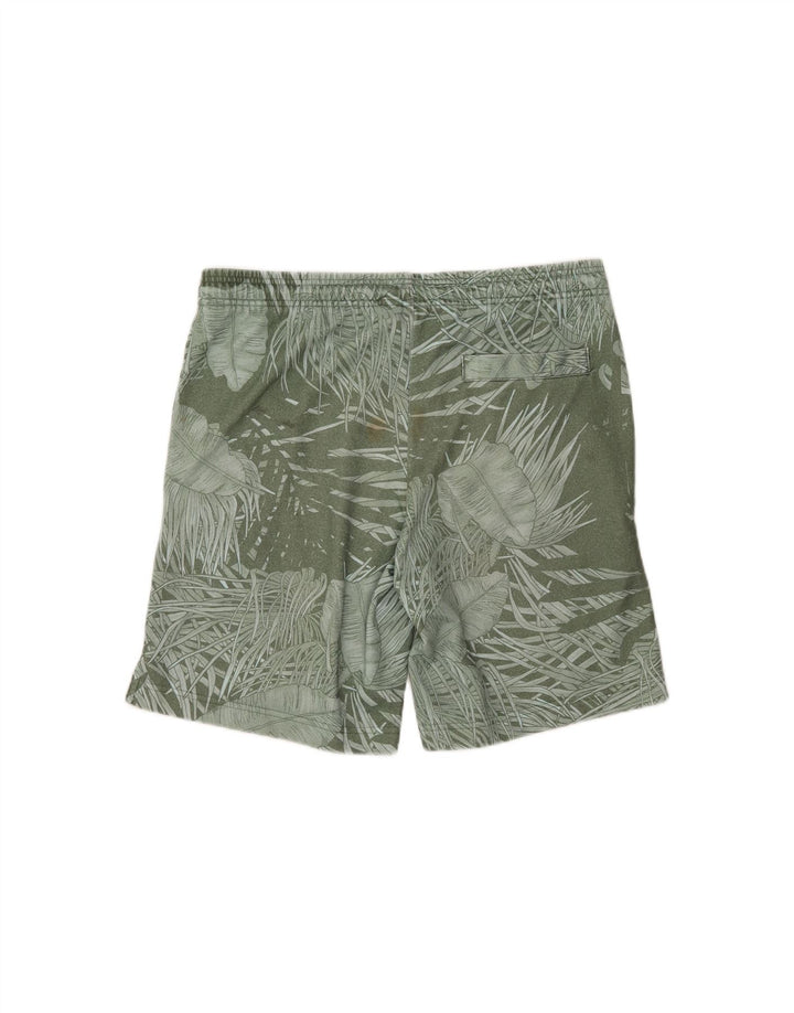 ADIDAS Mens Swimming Shorts Small  Khaki Floral Polyester