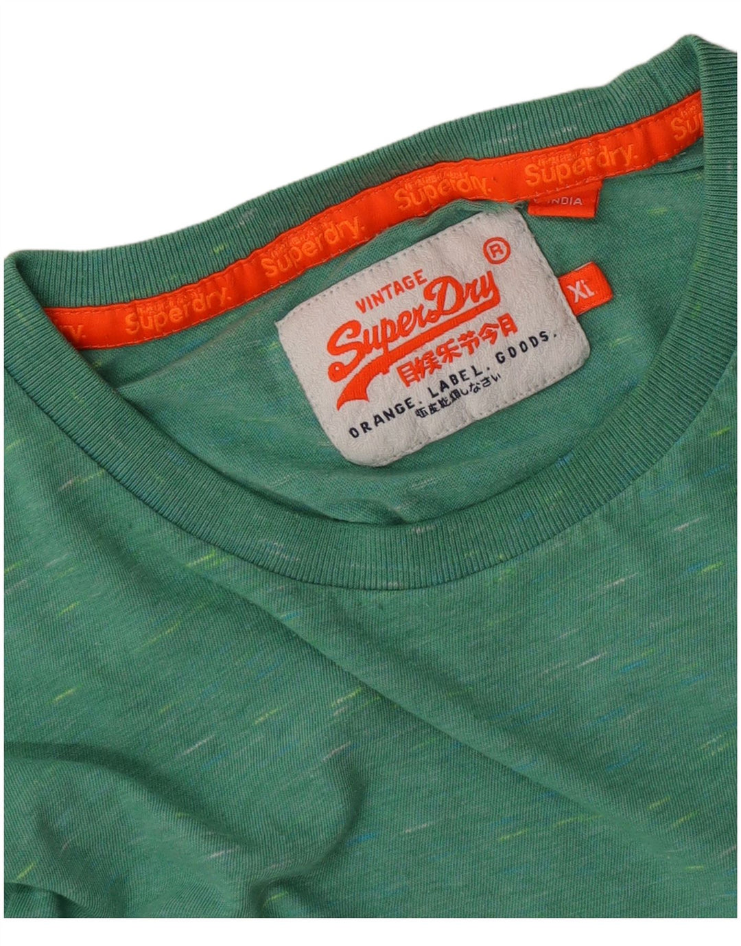 Ανδρικό T-Shirt Superdry Top XL Green Flecked