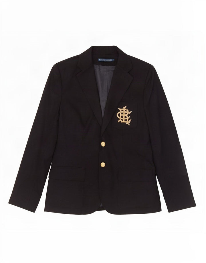 Ralph Lauren Γυναικείο σακάκι 2 κουμπιών US 8 Medium Navy Blue Wool