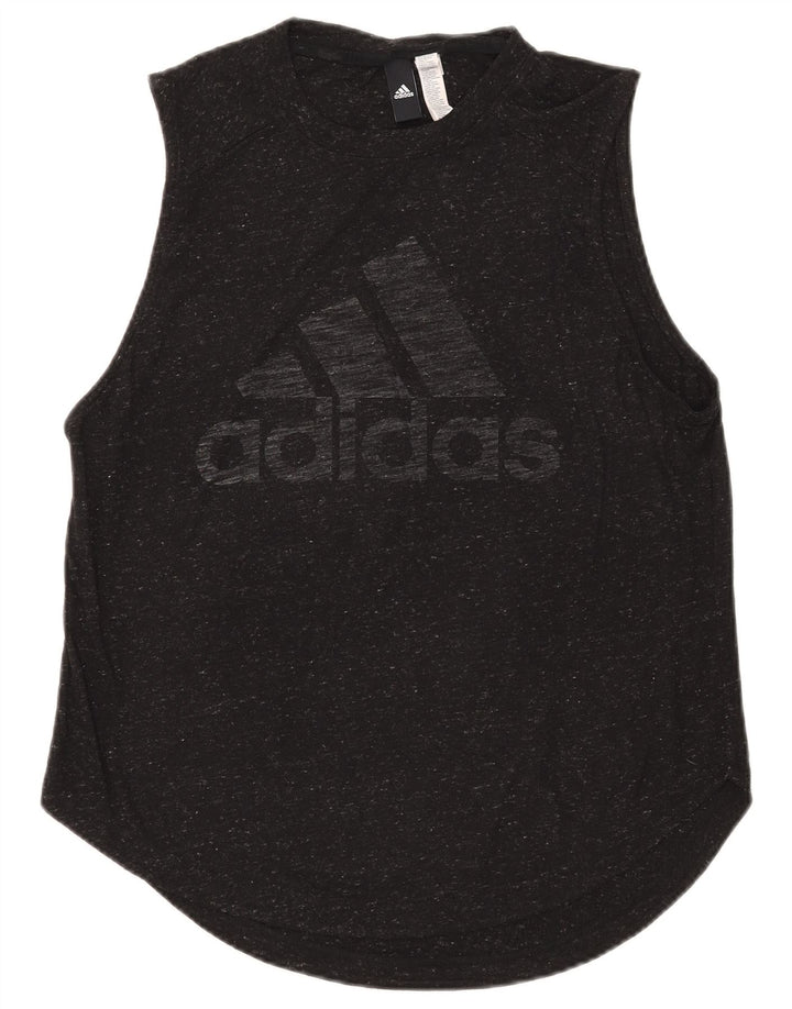 Γυναικείο γραφικό γιλέκο Adidas Top UK 12/14 Medium Black Flecked