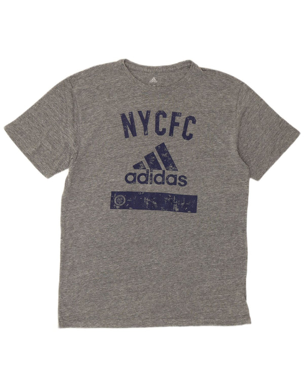 Adidas Ανδρικό γραφικό T-shirt New York City Top Large Grey Polyester