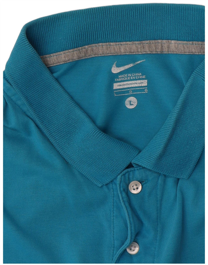 Ανδρικό μπλουζάκι πόλο Nike μεγάλο μπλε