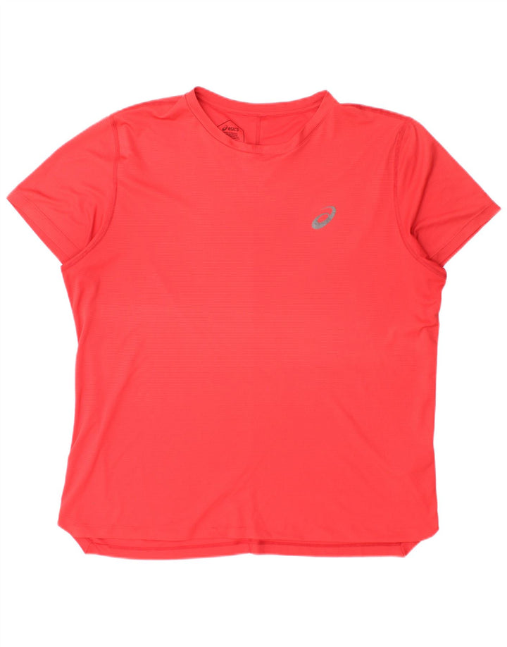 Ανδρικό T-Shirt Asics Top μεγάλο κόκκινο πολυεστέρα