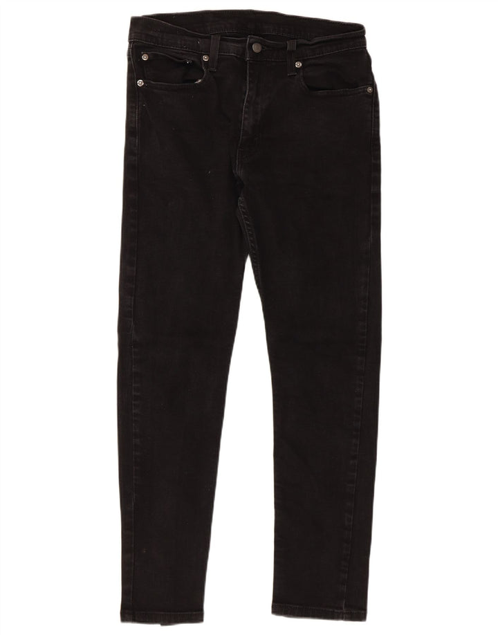 Levi's Mens 512 Slim Jeans W32 L30 Μαύρο βαμβακερό